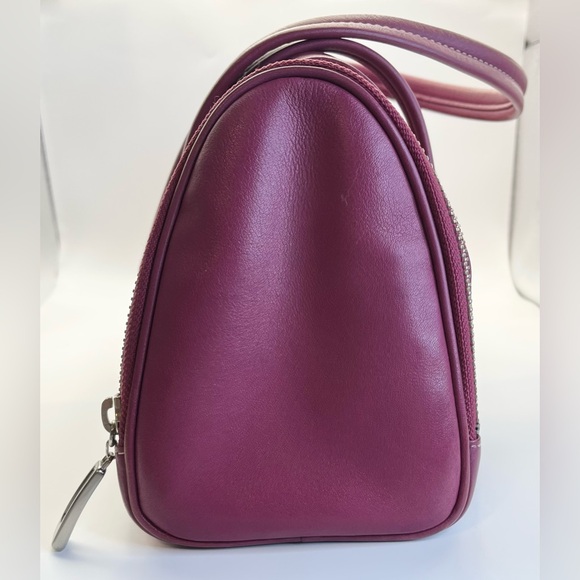 Cole Haan Magenta Leather Shoulder Bag - Picture 5 of 10